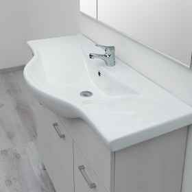 Lavabo in ceramica spanciato per mobile bagno Bagno Gaia1